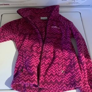 Youth xs magenta Columbia full zip